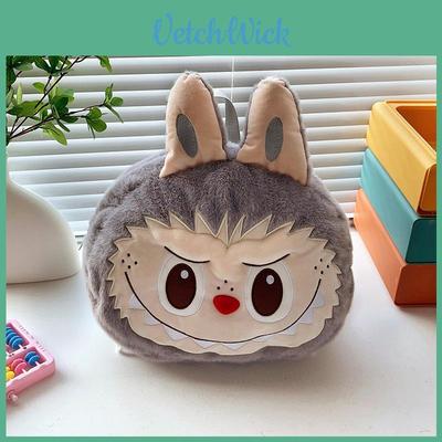 Plush Cartoon Labubu Character Backpack With Large Capacity And Comfortable Straps For Students And Daily Use