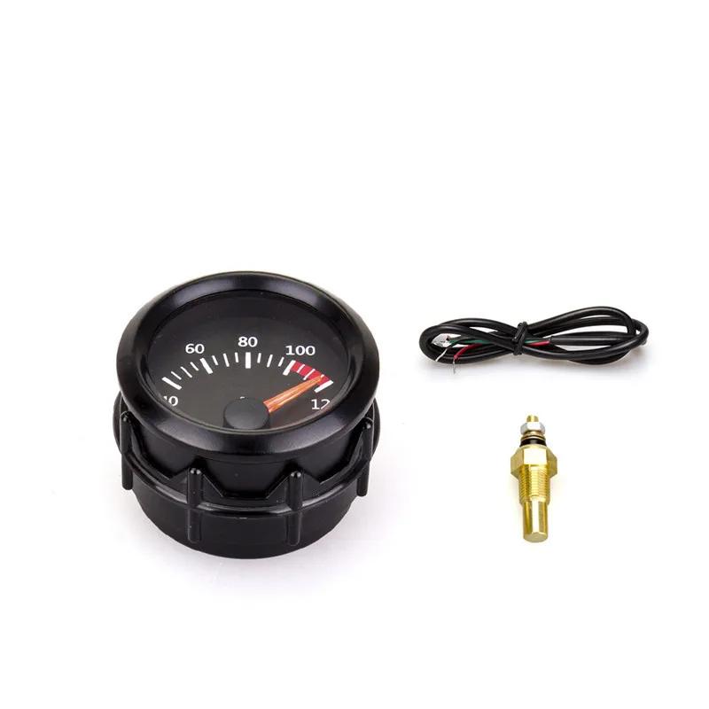 12V Automotive Gauge 2 Inch 52mm Hydraulic PSI Exhaust Thermometer Vehicle Gauge