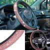 Luxury 3D Square Diamond Steering Wheel Cover fit 37.5-38cm Ultra Bling Crystal Car Van Decor Covers Auto Styling