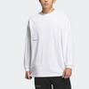 Adidas Letter Print Casual Sports Round Neck Long Sleeve T-Shirt Men Tops White IZ1595