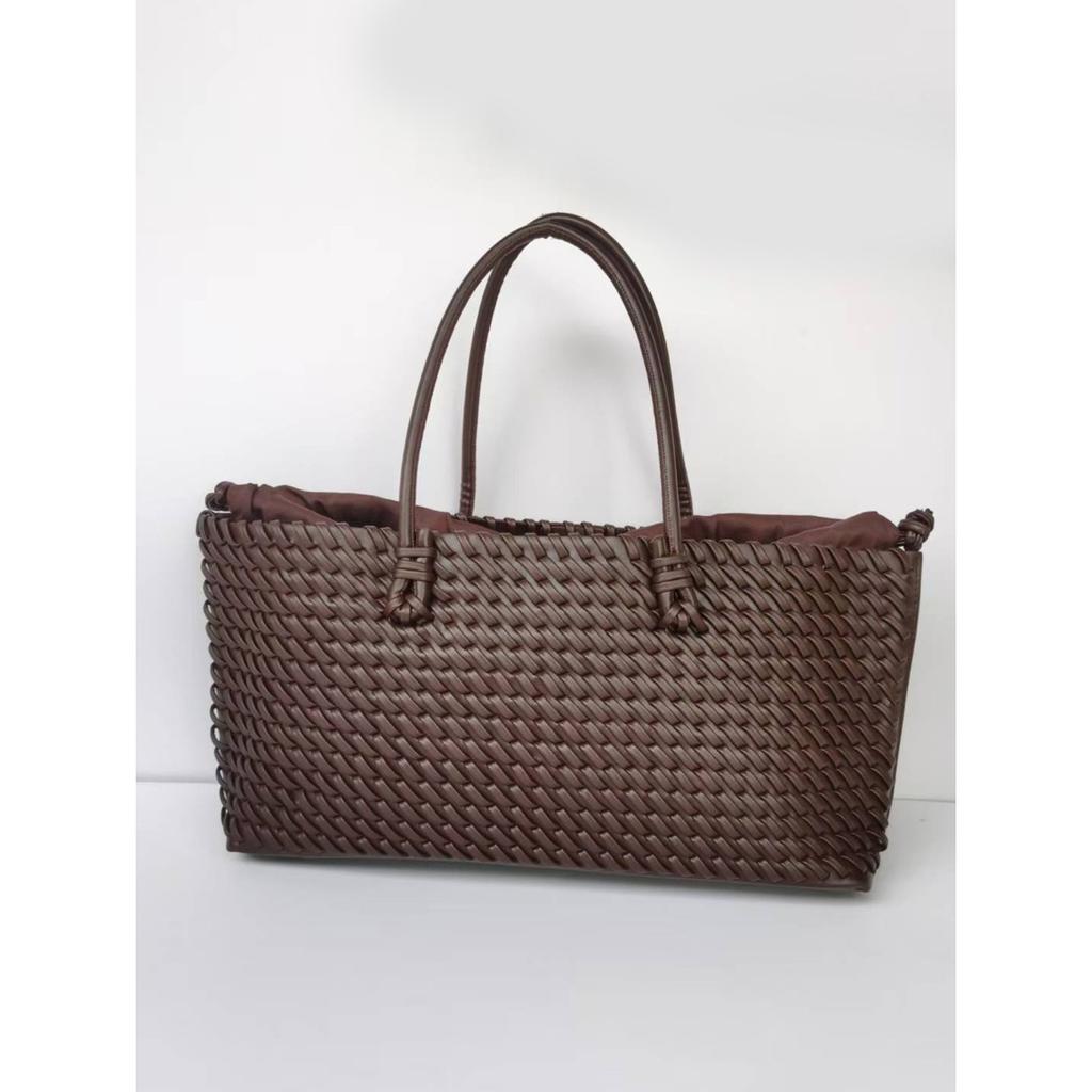 New niche commuter hand-woven shoulder bag fashionable versatile large-capacity women's tote bag