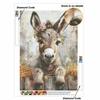 Kit Pittura Diamante Fai da Te Asino con Diamanti Lucidi in Resina per Adulti, Artigianato Rilassante, Decorazione Murale e Idea Regalo Fatto a Mano, Set Decor