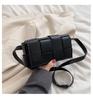 2025 New Fashion PU Woven Pillow Bag - Small Square Crossbody, Waist, and Chest Bag for Women
