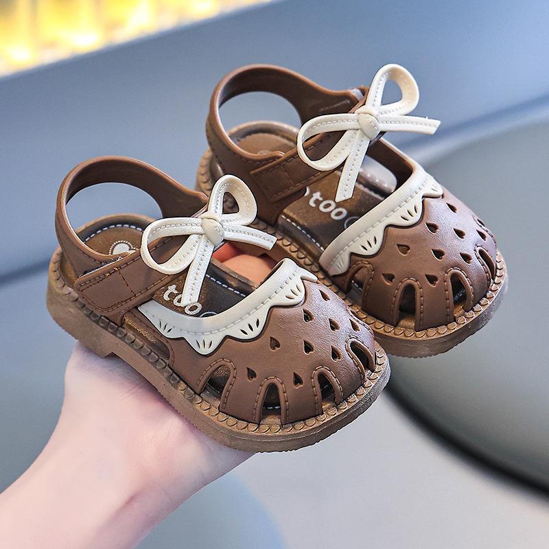 Baby Girl Sandals Summer Girls Plastic Urine-Proof Soft Sole Non-Slip Toddler Infant Sandals