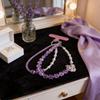 Luxury Water Dazzle Swan Smartphone Lanyard With Double Layer Chain For Women And Men