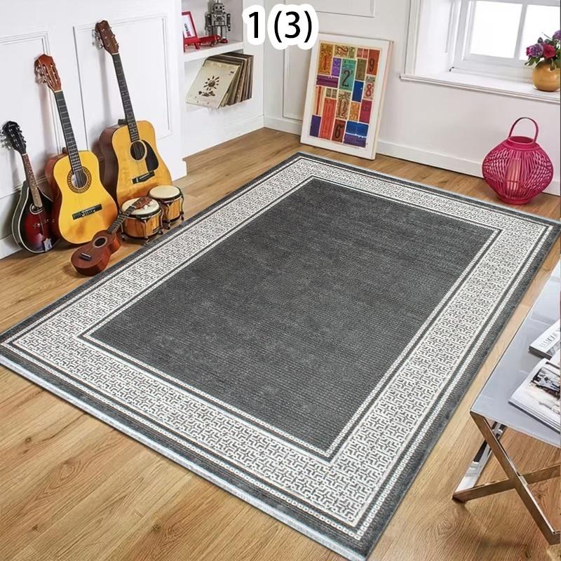 Pelēks Boho Marokas Paklājs Moderns Ģeometrisks