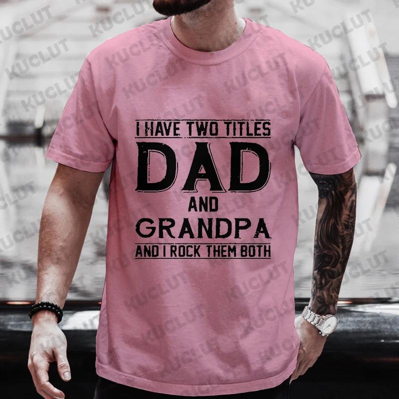 

Футболки с принтом «Папа и дедушка», футболки для мужчин, повседневные футболки с коротким рукавом, стильная футболка, мужская футболка «Папа-папа» на лето XXXXXL золотой