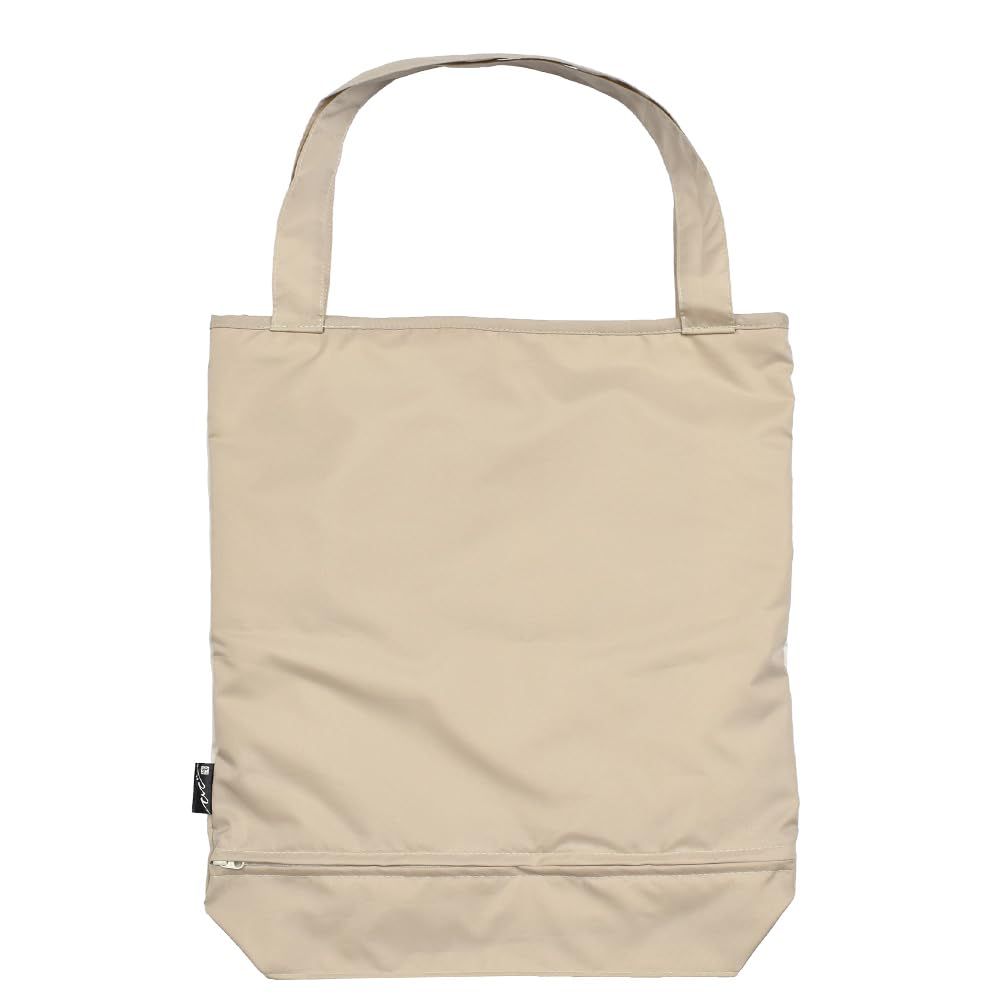 Chinoiserie Modern Women's TWIN Protect Tote Bag, Waterproof, Water-Repellent, A4 Size, Lightweight, Zippered, Organza Cutwork Embroidery, Ki-Yan,