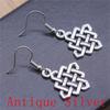 Boucles d'oreilles Symbole Om Yoga Vintage Boucles d'oreilles Mode Pour Femmes Apprêts de Fabrication de Bijoux DIY