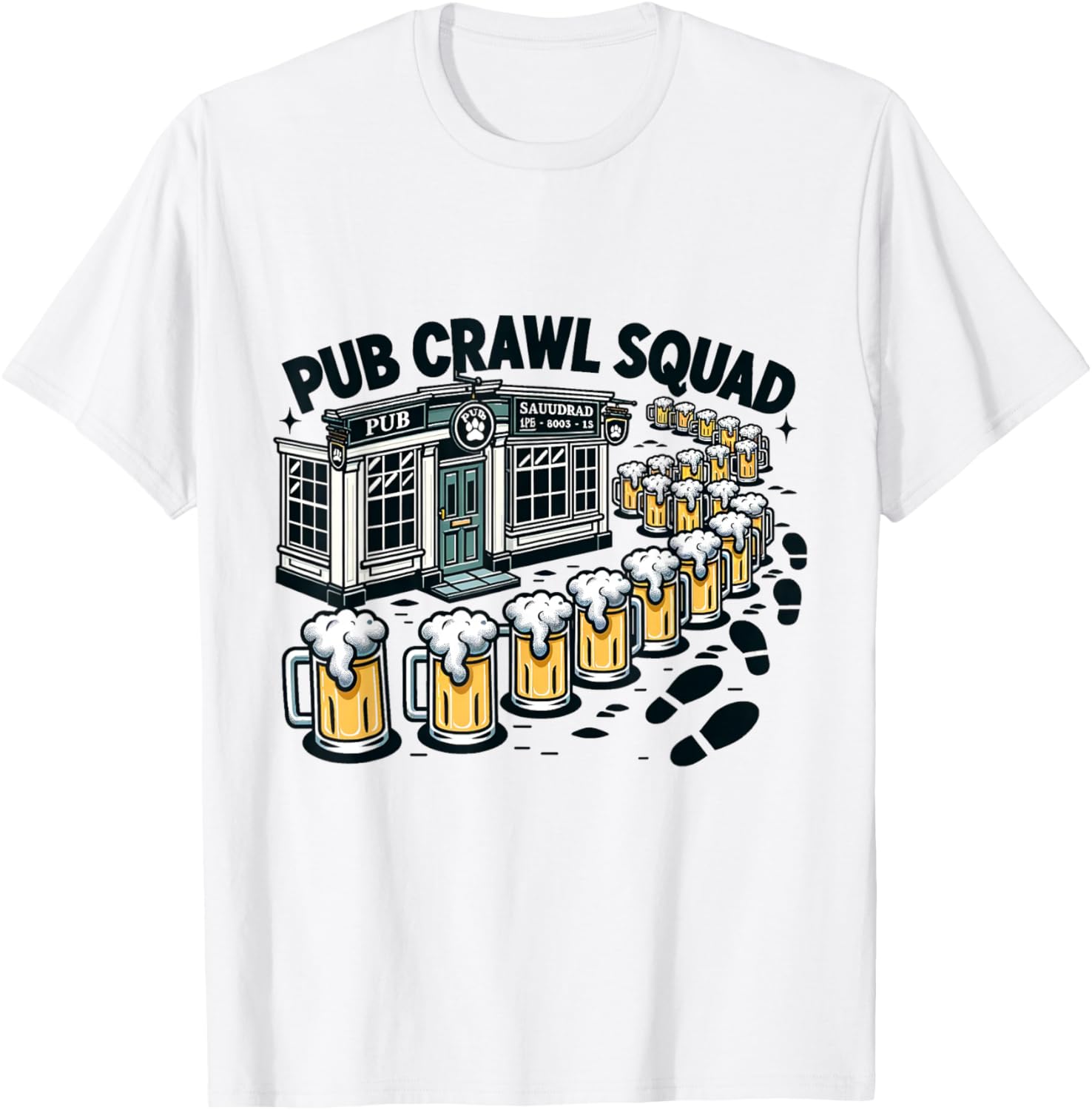 

Pub Crawl Squad T-Shirt S разноцветный