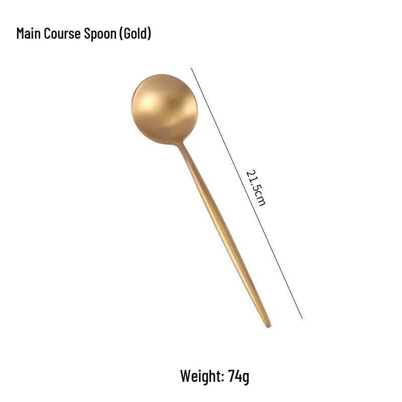 ZISIZ Portuguese Style Gold Main Spoon