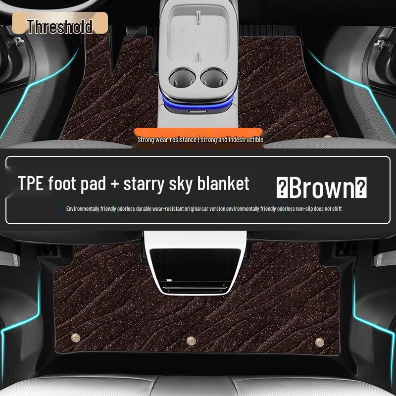 Compatible TPE Floor Mats for 26 BYD Song L DMI Models – Full Coverage, Custom EV Car Accessories