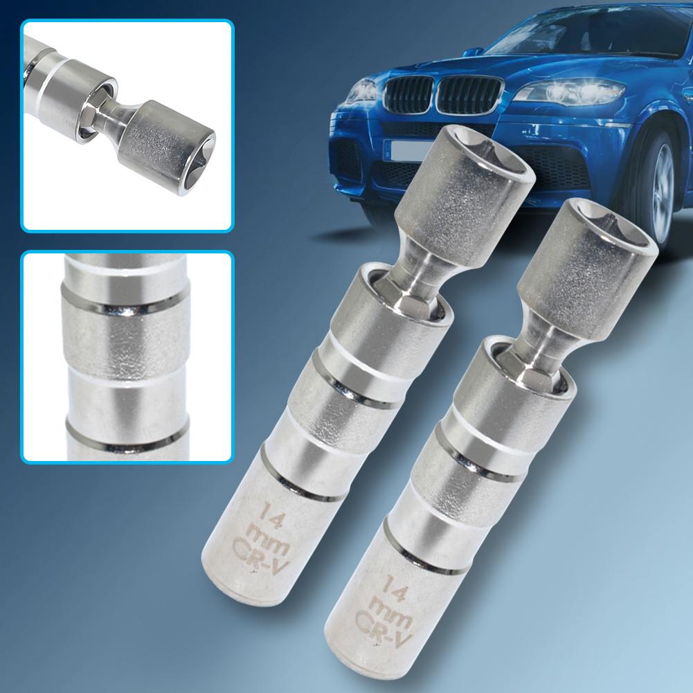 14mm 16mm Universal Joint with Magnetic Flexible Socket 12-Point 3/8inch Drive Swivel Socket Removal Tool Spark Plug Spanner