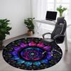1PC Mandala Design Chair Carpet for Office Non-Slip, Lightweight, Machine Washable Rug for Office, Sleeping, Room - Holiday Decoryy251009134