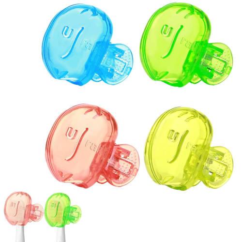 Mdikawe Toothbrush Protective Covers, Toothbrush Cover Caps - Toothbrush Cover Toothbrush Cover Cap Case, 4-Pack Portable Cove, Hygiene Solution Cove