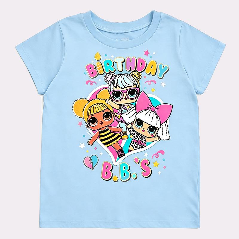 Lol Girls Print Cute Girls T Shirt Kids Clothes Boys Tshirt Short Sleeve Children 2026 Summer Clothes Outdoor Children's Clothing