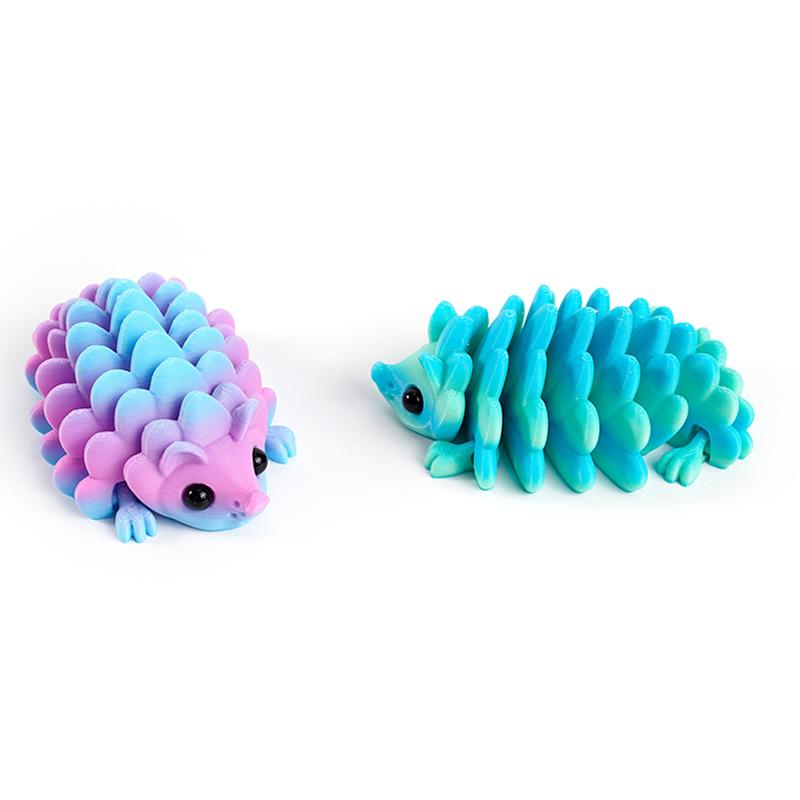 3D Printed Hedgehog Figurine Versatile Indoor Outdoor Home Desk Decor Collectible Cone Toy Articulated Cute Ornament Christmas