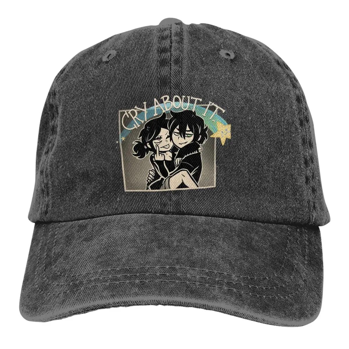 

Гроб Энди и Лейли, шляпы дальнобойщика, наряд в стиле ретро, потертый деним, забавная игровая шляпа для унисекс-стиля, регулируемая Adjustable