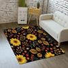 Sunflower Them Pattern Carpet for Living Room Bedroom Decor Home Sofa Coffee Table Area Rug Non Slip Hallway Washable Floor Mat