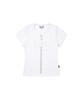 Gillaakaibeu Stud Patch Logo Dyed Crop T-Shirts_White