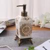 Creative Crack Floral Ceramic Lotion Bottle Bathroom Shampoo Shower Gel Dispensing Bottle Soap Dispenser Bathroom Accessories