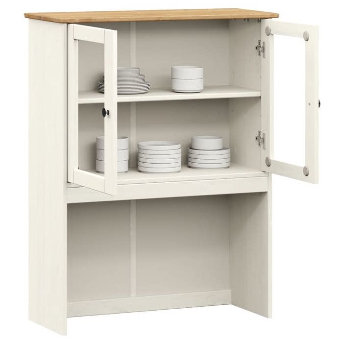 VidaXL Dessus de commode VIGO blanc 78x30x100 cm bois massif de pin 353206