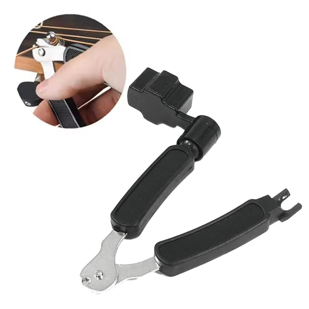 Audiofan String Winder Multifunctional Tool Guitar String Maintenance and Replacement Set Winder, Tuner, Nipper, - 3-in-1 - - Approx. 129.8cm