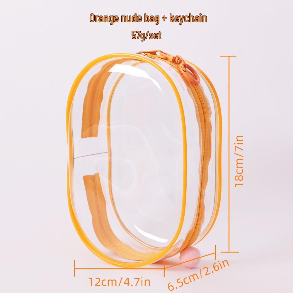 18cm High-Transparency Vinyl Doll Case - Multicolor Stroller Bag with Hanging Option for Anime Collectibles