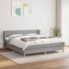Exclusive House - Bed Slat Base with Mattress Light Grey 180x200cm Fabric