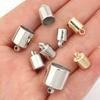 50-100pcs/lot CCB Crimp End Caps Tassel Leather Cords End Tip Beads Caps For DIY Bracelet Necklace Jewelry Making Accessories