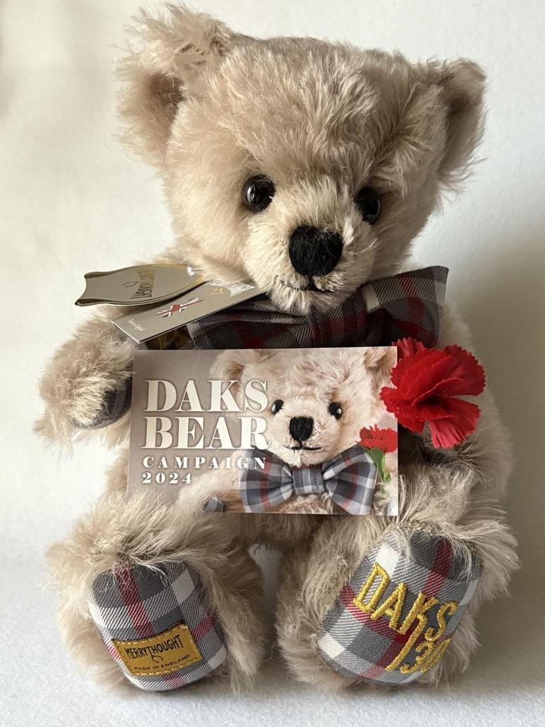 [USED] Limited Edition DAKS BEAR CAMPAIGN 130th Anniversary Teddy Bear (Not for Sale)