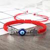 New Red Nylon Thread Evil Eye Braided Bracelet for Women Men Vintage Butterfly Elephant Couple Jewelry Gift