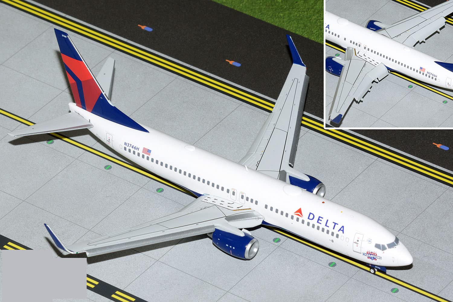 

Gemini200 Delta Airlines Atlanta Champions N3746H Готовий продукт 1/200 737-800W Braves/World [Flap Down]