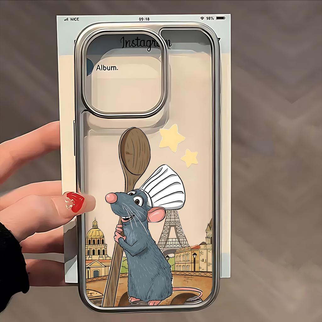 Film R-Ratatouille Remy Phone Case for iPhone 17 16e 16 15 14 13 12 11 Air Pro Max X XR XSMAX 8 7 Plus Luxury Clear Back Cover