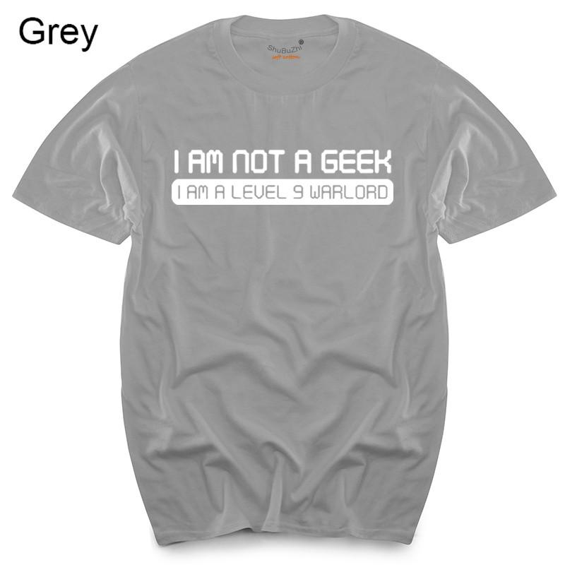 

I AM NOT A GEEK I AM A WARLORD FUNNY PRINTED MENS T SHIRT RETRO GAMER GIFT IDEA mens top tees 4XL