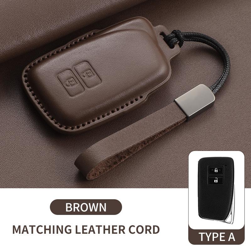Top Layer Leather Car Key Case Cove Fob for Lexus NX GS RX IS ES GX LX RC 200 250 350 LS 450H 300H Car Keychain Accessories