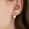 (Silver 925) Tiara Cubic Pearl Earrings EC3310