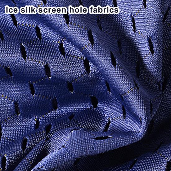 Men Briefs Mid-rise Elastic Waist Mesh Stitching Ice Silk Panties Breathable Solid Color U-Convex Underwear Daily Wear