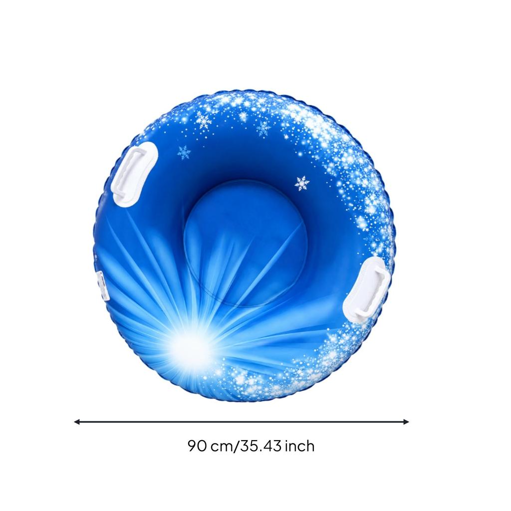 Inflatable Snow Tube with Handles Ergonomic Handle Circular