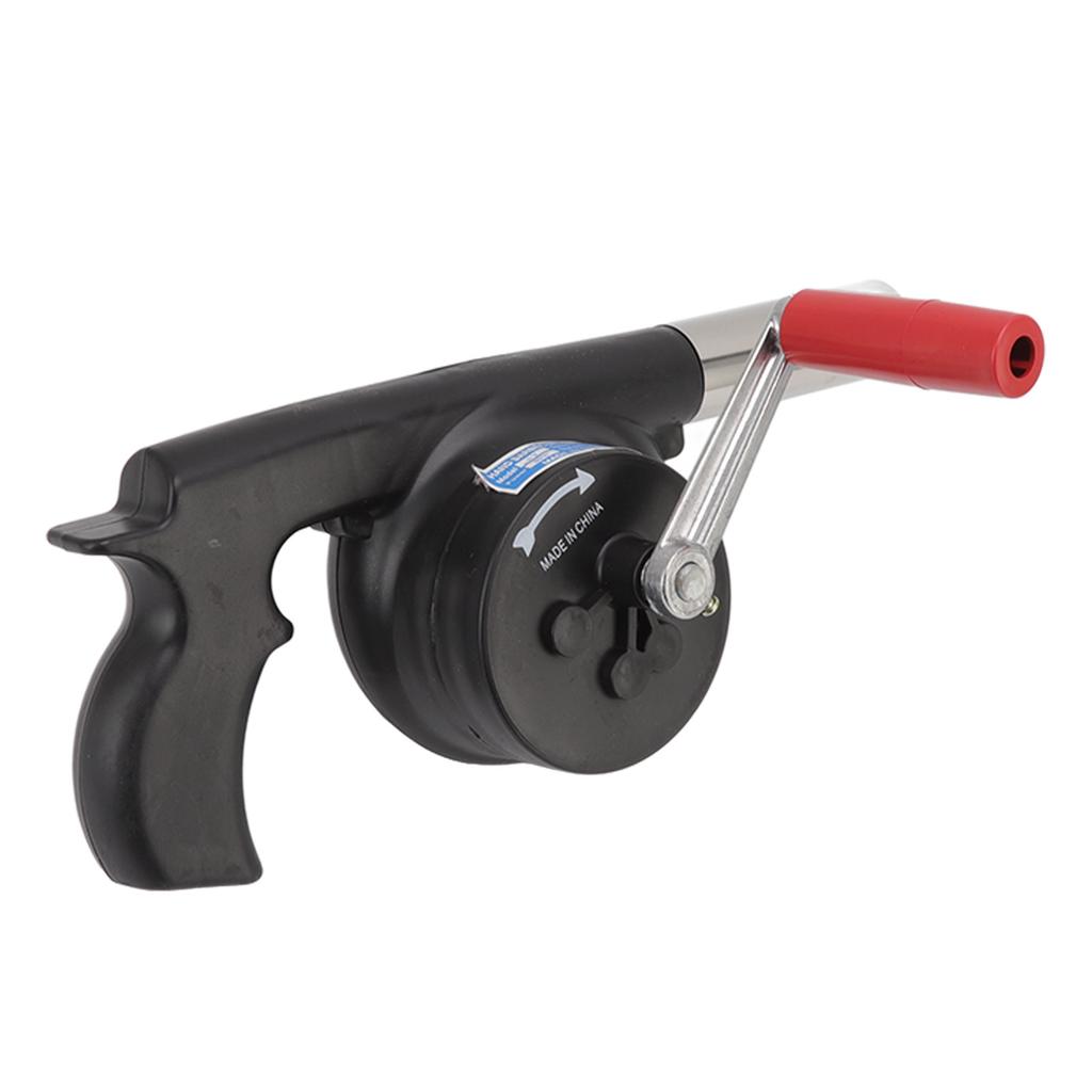 Handkurbel-Grillgebläse Leichtes Tragbares ABS-Barbecue-Gebläse für Camping Picknick Kamin