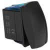 5Pin Waterproof Rocker Switch Toggle On Off Dual Pole Dual Throw LED Blue Backlit for 12?24V