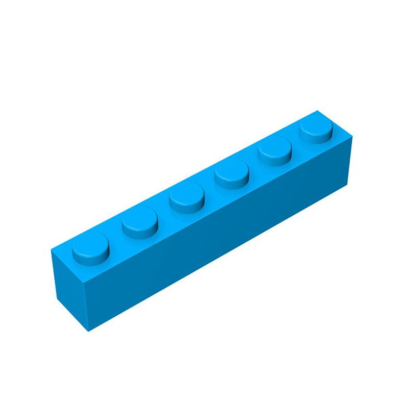 50g/21Pcs 3009 1x6 Block Moc High 6 Hole Color Accessories Compatible with Brick DIY Children's Toy Assembly Gift Storage