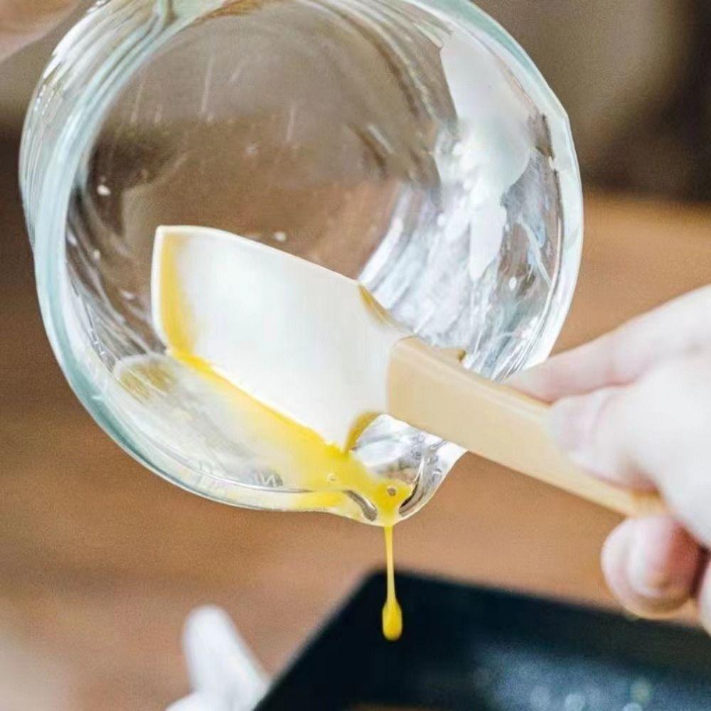 Household Heat-resistant Soft Non-stick Kitchen Spatula Cream Scraper Baking Tools Jam Applicator