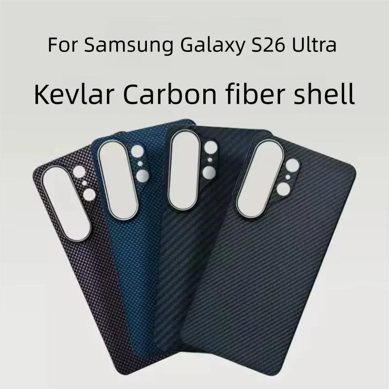 Kevlar Magnetic Case For Samsung Galaxy S26 Ultra Aramid Fiber Slim Thin Shockproof Protective Cover Magsafe Wireless Charging