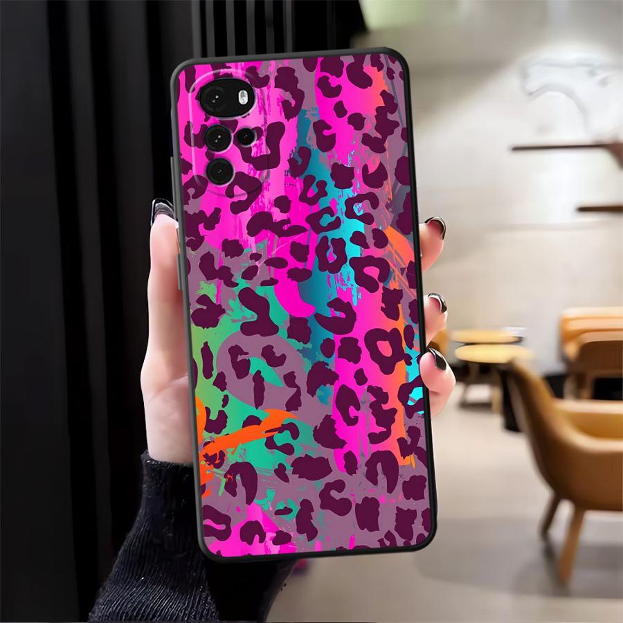 

Case for Motorola Moto G52 G60s G51 G73 G53 G30 Edge 20 Pro 30 Lite G71 G22 Edge40 G50 G32 Phone Cover Fashion Leopard Pattern Motorola Moto G60