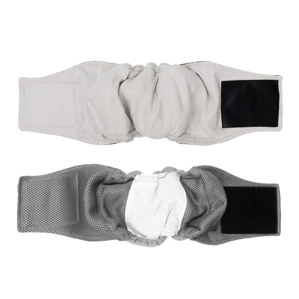 

High Absorbing Dog Physiological Pants Washable Pet Underwear Canine Hygiene Band Small Medium Dog L світло-сірого кольору