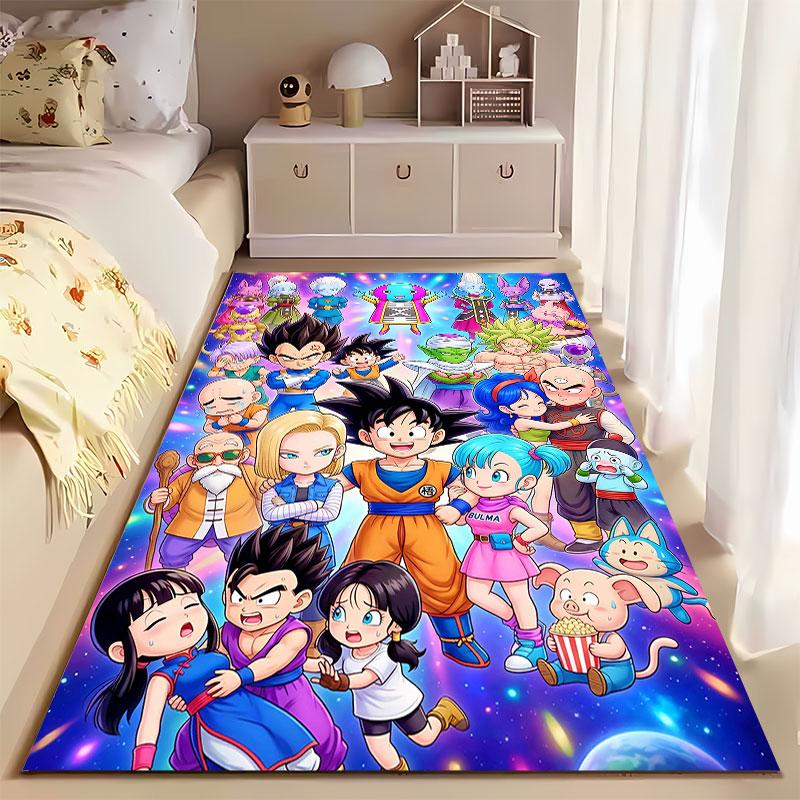 Dragon Ball Anime Characters Carpet Suitable As a Non-slip Mat for the Living Room or Bedroom Sofa