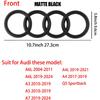 Logo 4 Anelli ABS Griglia Anteriore Auto Emblema Cofano Adesivo Badge Bagagliaio Posteriore Valvola Per Audi A3 A4 B8 8P A5 A6 A7 A8 Q2 Q3 Q5 Q7 Sline