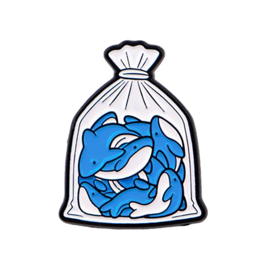 

Brooch Cartoon Pocket Animal Design Zinc Alloy Brooch Pin Clothing Bags Suit Lapel Badge Versatile Accessory