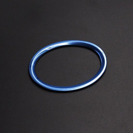 1pcs Blue Titanium Car Steering Wheel Cover Trim For Toyota Camry 2018-